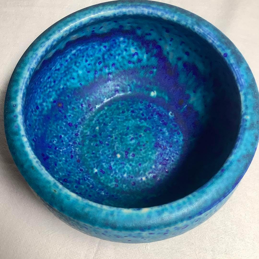 中国建泰焼 孔雀藍 抹茶碗 Amazon.co.jp: 中国 建泰焼孔雀藍釉碗 窯変